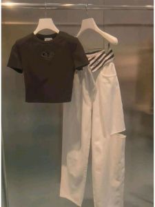 French Designed Trendy Two-piece Summer Women Set