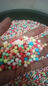 butiran styrofoam premium warna warni campur isi 33gram