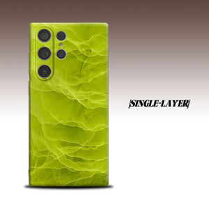 BILIBILI | lime green abstract wave For Samsung Galaxy S26 S25 S24 A56 A36 Dual Layer Luxury Fashion Full Lens Protective Case