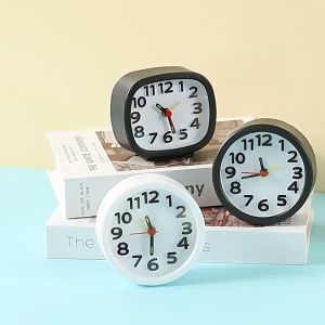 TOP HOME Korean Black & White Rectangular Desktop Alarm Clock