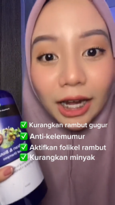 Syampu Herba Tea Bran & Biota | Anti Gugur & Kelemumur | Kawal Kulit Kepala Berminyak | Rambut LebatSihat & Berkilau | 500ml