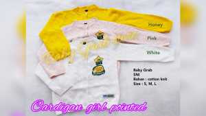 Cardigan bayi perempuan Baby Grab bahan rajut katun 100%-Jaket bayi perempuan warna candy