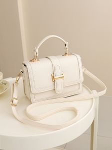 Túi Đeo Chéo Nữ Dung Tích Lớn Thời Trang Đa Năng Dây Đeo Vai Rộng Túi Vuông Nhỏ Túi Xách Bằng Da PU Mềm Có Khóa Kéo