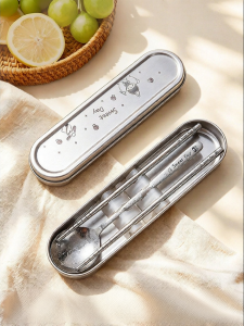 MODERN SWEETHOME | Portable Titanium Chopsticks Spoon Set Box