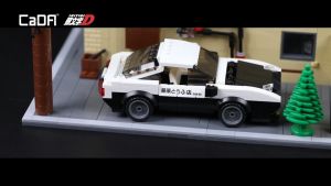 CaDA Initial D Fujiwara Tofu Shop Bricks Mechanical Master DIY Brick Building Blocks Toy Set C61031W