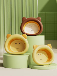 Foldable Baby Face Washing Basin Newborn Infant Foot Bath Bucket Household Small Bucket Foot Soaking Basin Child Care Supplies