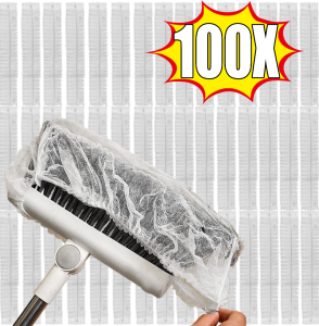 100PCS Non-woven Fabric Broom Dust Cover / Disposable Hair Absorbent Dust Paper / Multi-Purpose Towels Floor Household Cleaning Tools