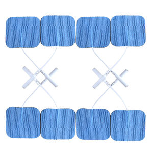 Bulk Pack 30/50/100pcs 4x4cm Reusable TENS Acupuncture Self-Adhesive Gel Electrode Pads for Digital Massage Physiotherapy Device