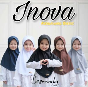 Kerudung Sekolah Anak Perempuan INOVA SD SMP SMA KERJA DEWASA ORI Desmonda Hijab ABS HIJAB BASIC / KERUDUNG BASIC