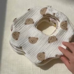 Baby Bandana Drool Bibs with 360 Rotating Organic Cotton and Super Absorbent Bibs for for Drooling