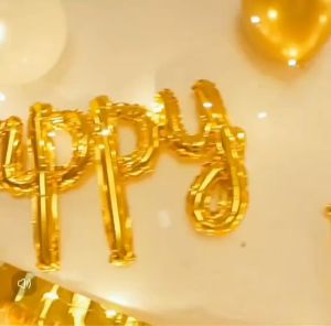 ลูกโป่งปีใหม่ Happy New Year 2025 ขนาด Happy New Year ตกแต่งปีใหม่