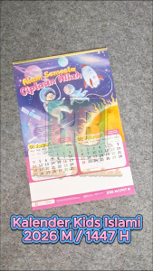 Kalender Tahun Baru 2026 Lengkap Model Dinding dan Meja Untuk Anak Muslim dan Dewasa