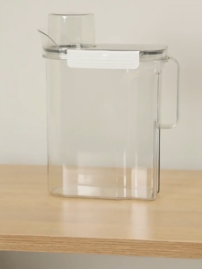 MLADEN Transparent Storage Box Dispenser Laundry Powder Container 3000ML Liquid Soap Powder Storage Box