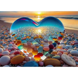 500/1000/1200/2000Pieces Love Stones Jigsaw Puzzle Adult Stress Relief Beautiful Landscape Painting Puzzle Wall Decor