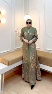 Dress jumbo Lazira/Gamis syari jumbo/Dress pesta kondangan/baju muslim wanita terkini/Gamis jumbo LD 110