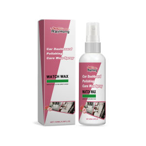 Rayhong Plastic Leather Parts Dashboard Trim Polish Restorer Spray For Car Accessories Car Interior Retreading Spray Automotive Instrument Panel Cleaning Dust Decontamination Polishing Maintenance Spray Car Plastic Parts Auto Restoration Agent 100ml