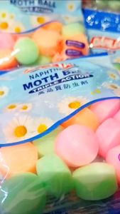 Dahlia Kamper Napthalene Warna 25 Gr Naptalene Ball Kamper Toilet Kamar mandi WC
