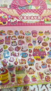 Gambar Tempel Tas Sticker Stiker Anak Edisi Mobil Truk Bus Transportasi