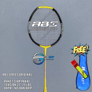 Raket Badminton Fullset Siap Main - Kuat Dan Nyaman Cocok Untuk Pemula Dan Menengah - Bonus Tas Dan Grip