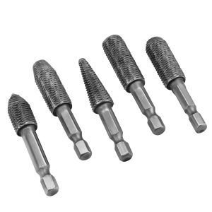 SI FANG | Bộ 5/10 Dũa Thép Tròn Đầu Lục Giác Bộ Dũa Thép Carbon Cứng Dụng Cụ Khắc Đầu Mài Điện Dụng Cụ Gia Công Kim Loại