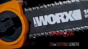 Shengyik WORX WG322E Cordless Compact Chainsaw 20V 25 cm Chain Bar