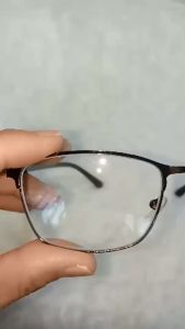 FREE CASE- Kacamata Lensa Plus Rabun Dekat Frame Hitam Setengah Besi Lensa Bening Model Clubmaster Untuk Pria Wanita Dewasa - TERSEDIA UKURAN (+)1.00 S/D (+)3.00