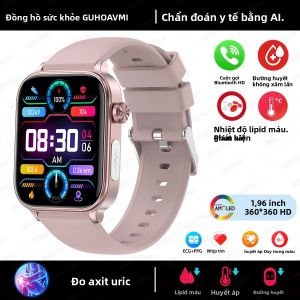 Đồng Hồ Thông Minh 2025 Đo Axit Uric Mỡ Máu Điện Tâm Đồ Nhịp Tim Huyết Áp Nhiệt Độ Cơ Thể Theo Dõi Sức Khỏe Với Chức Năng Theo Dõi Giấc Ngủ Đeo Tay Dành Cho Android Và iOS