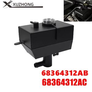 68364312AC 68364312AB ด้านหน้าเครื่องยนต์ Coolant Reservoir อลูมิเนียมสีดําหรือ 2018 + Wrangler JL JLU & 2020 + Gladiator JT 2.0 & 3.6L