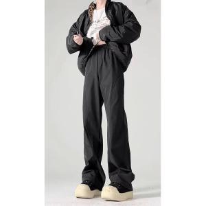 Quick Dry Straight Leg Workwear Trousers Outdoor Waterproof Autumn Spring Fashion Street Style Geometry Pattern Casual Pants