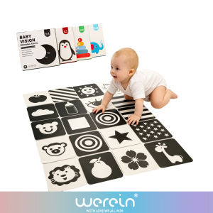 We Rein High Contrast Baby Black White Flash Cards Newborn Visual Stimulation Cognitive Learning Toys 0-6 Months Infant