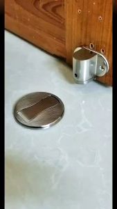 Adjustable Stainless Steel Door Stop Punch-free Strong Magnetic Anti-collision Door Stopper Invisible Bathroom Floor Door Stop