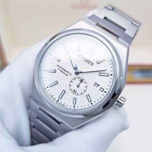 Đồng Hồ Nam Citizen NJ0180-80A Automatic Size 40.5 White Zenshin Super Titanium