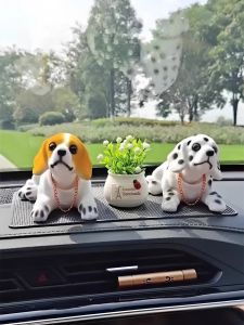 JOYCS | Bobblehead Car Decor Interior Cute Cartoon Figurine