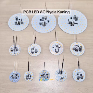 PCB LED AC Nyala Kuning Warm White 5 7 9 12 15 18 30 40 50 Watt DOB Modul Mesin Lampu LED AC