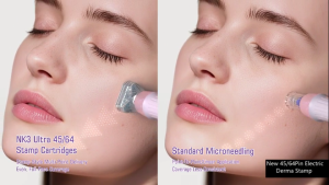 Automatic Pause & Start Derma Pen Auto Derma System Electric Microneedling Pen with 6 Speeds 0-2.5mm Adjustable Length