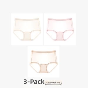 Herbal Antibacterial Seamless Non-Pinch Briefs Women Cotton Crotch