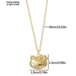Takara Tomy | Y2K Hoạt Hình Hello Kitty Hình Vòng Cổ Thời Trang Mèo Kitty Dễ Thương Mặt Dây Chuyền Trang Sức Cho Bé Gái Và Trẻ Em Món Quà Tinh Tế