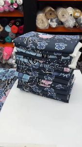Kain Korea A-Grade ITY Lycra Batik 320g Bidang 60 -Mikawah Textiles Kain Pasang Korea