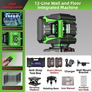 CHUANGYI | High Precision Self-leveling Level 12 Infrared Laser