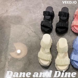 Terbaru Sandal Wedges 10 cm Wanita Dane and Dine -H46