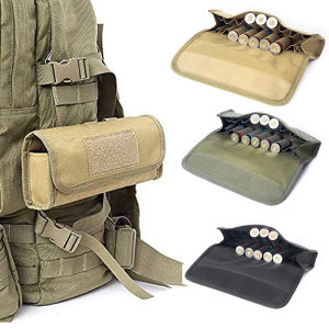 18 Round Ammo Pouch Ammo Carrier Bag Tactical Molle EDC Shotgun Bullet Shell Holder Rifle Cartridge Hunting Accessories