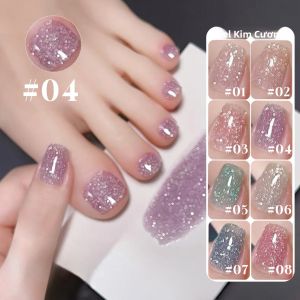 Sơn Móng Tay Gel Nhũ Phản Quang 12ML Nhiều Màu Sắc Lấp Lánh Sequin Dùng Đèn UV/LED Tẩy Được Trang Trí Nail Art 1-8 Cái/gói