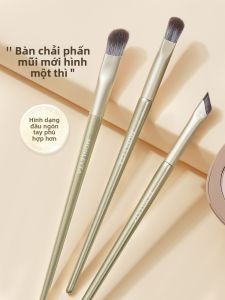 MONLEYTA | Bàn chải trang điểm nhỏ Golden Bar Side Shadow 3D Contour Precision Blending Bàn chải kẻ mắt Bàn chải đánh bóng