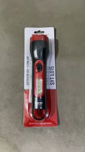Surya Lampu Senter LED Super Terang SYT L015 0.5W + 4W COB Light LED Rechargeable 8 JAM