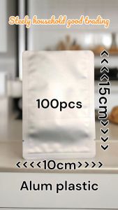 100pcs aluminun foil pouch glossy 10x15cm