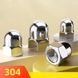 SS A2-304 Stainless Steel Acorn Nuts  DIN1587 Domed Cap Nuts for Furniture Automotive Decorative Use  M3 M4 M5 M6 M8 M10 M12