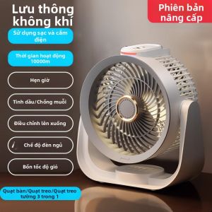Quạt Di Động Eurobird F238 Không Tiếng Ủi Không Khí USB Sạc Quạt Làm Mát Không Khí Bàn Làm Việc Mini Dùng Trong Ký Túc Xá Tại Nhà