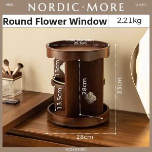 NORDIC MORE | Rotating Storage Box Wooden High-end