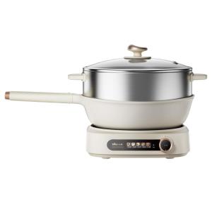 [China Plug Without Adapter] Bear | Multi-Function Detachable Electric Wok Large Power Non-Stick