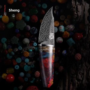 MITSUMOTOSAKARI | Damascus Steel Portable Collectible Limited Edition Sharp High-Hardness Fruit Knife